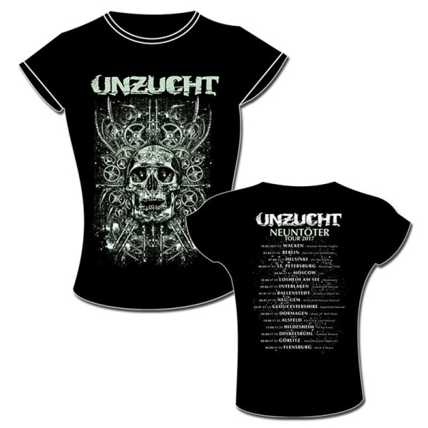 UNZUCHT - Neuntöter Tour Girl (Girly) SHIRT 2017